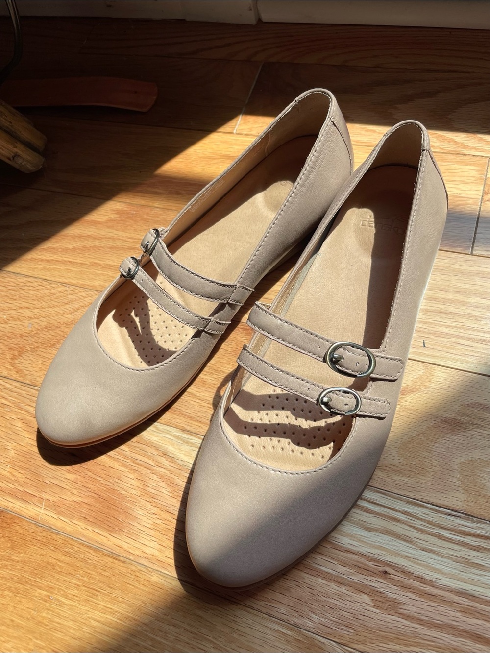 Danilo Classic Mary Jane Flats in Taupe